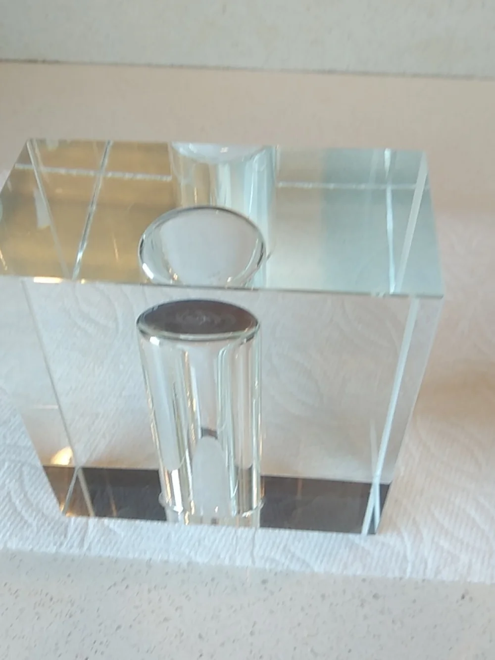 Modern Minimalist Clear Crystal Decorative Bud Vase